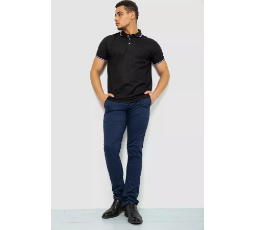 Брюки мужские, цвет темно-синий, 244R6618.