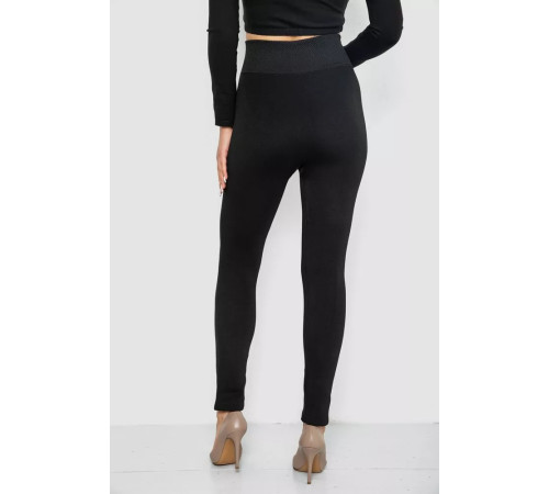 Лосіни на хутрі, колір чорний, 139R940