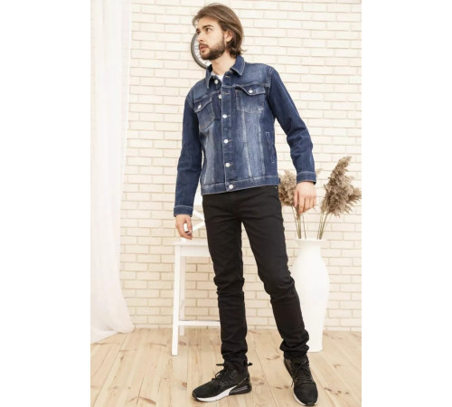 Джинсовая куртка мужская, цвет синий, 157R4606
