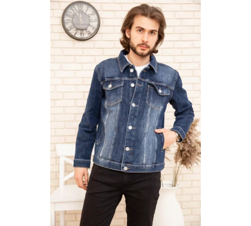 Джинсовая куртка мужская, цвет синий, 157R4606