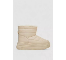 Дутики женские зимние на меху, цвет бежевый, 248RAM018