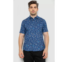 Сорочка чоловіча з принтом, колір джинс, 214R6917-91
