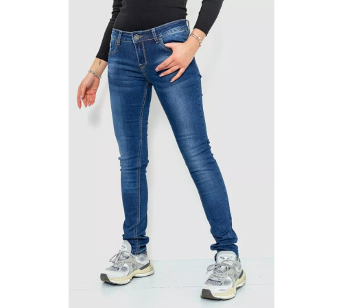 Джинсы женские, цвет синий, 244RA604