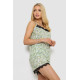 Женская пижама с принтом, цвет оливковый, 243R2125.