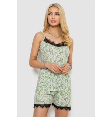 Женская пижама с принтом, цвет оливковый, 243R2125.