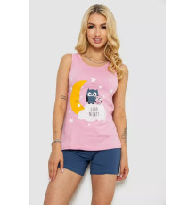 Пижама женская с принтом, цвет розовый, 243R24238.