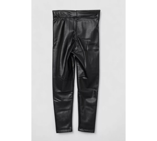 Лосины детские экокожа, цвет черный, 102R1518