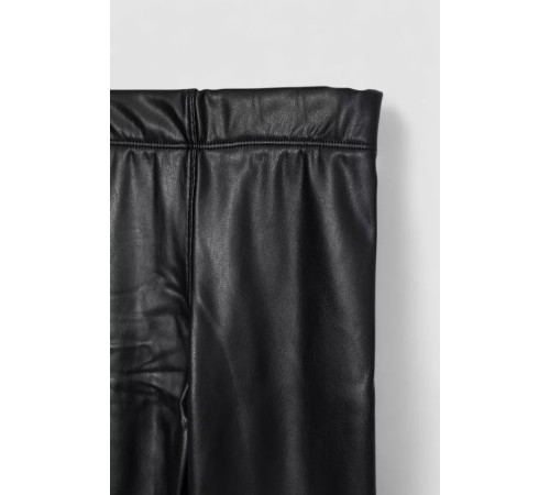 Лосины детские экокожа, цвет черный, 102R1518