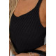 Топ женский вязаный, цвет черный, 244R287