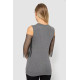 Повсякденна жіноча однотонна футболка, колір сірий, 247R027