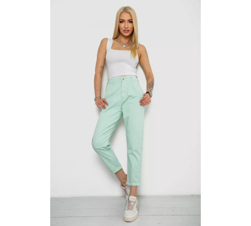 Брюки женские, цвет мятный, 250R161920.
