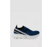 Слипоны мужские из ткани, цвет синий, 248RT8059