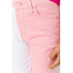 Джинсы женские, цвет бело-розовый, 164R426