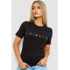 Женская футболка с принтом, цвет черный, 238R57379
