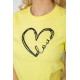 Футболка жіноча з принтом, колір жовтий, 238R558