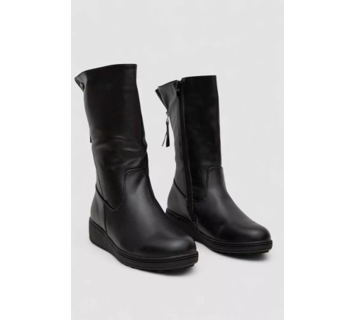 Сапоги женские зимние на меху, черный, 243RY200