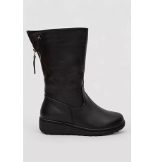 Чоботи жіночі зимові на хутрі, колір чорний, 243RY200