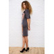 Платье в цветочный принт, серо-черного цвета, 167R128-3.