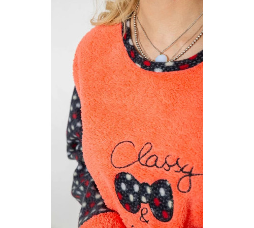 Пижама женская махра, цвет кораллово-синий, 238R58430.