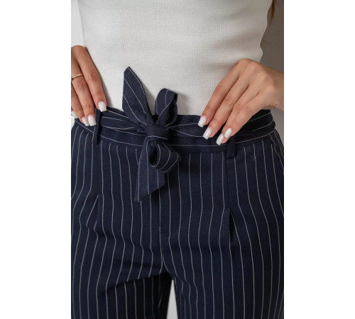 Штани жіночі в смужку, колір синій, 238RP85