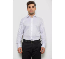 Сорочка чоловіча однотонна, колір білий, 214R819