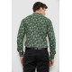 Рубашка мужская с принтом, цвет хаки, 214R808