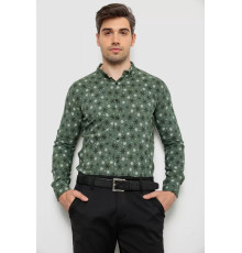 Сорочка чоловіча з принтом, колір хакі, 214R808