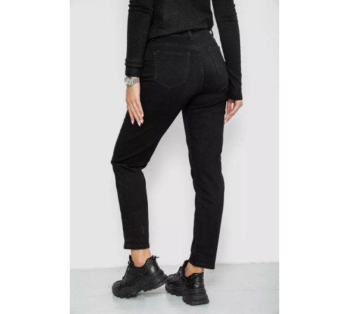 Джинсы женские стрейч, цвет черный, 182R3022.
