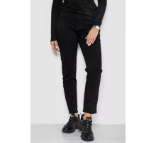 Джинсы женские стрейч, цвет черный, 182R3022.
