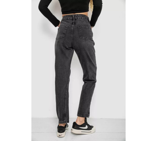Джинси жіночі MOM, колір темно-сірий, 244R044-1