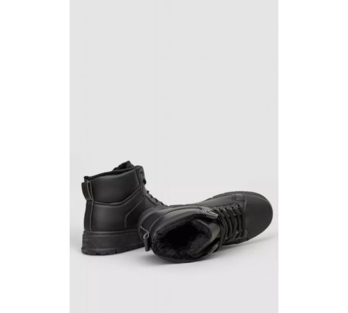 Кросівки жіночі зимові на хутрі, колір чорний, 248RMB13