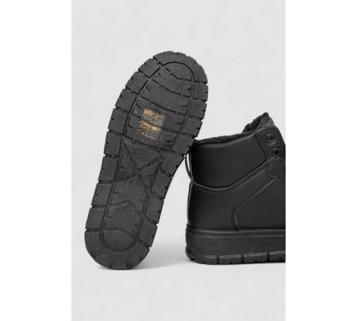 Кросівки жіночі зимові на хутрі, колір чорний, 248RMB13