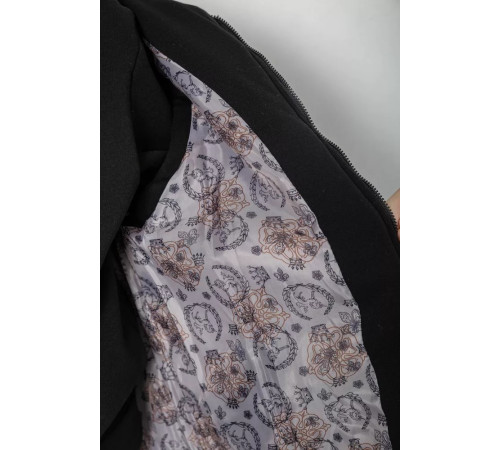 Спортивный костюм-тройка женский на флисе, цвет черный, 247R2020