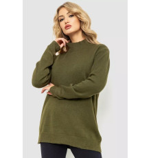 Жіночий светр в'язаний, колір хакі, 204R179