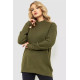 Жіночий светр в'язаний, колір хакі, 204R179