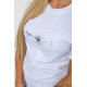 Футболка жіноча з принтом, колір білий, 238R01638