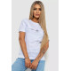 Футболка жіноча з принтом, колір білий, 238R01638