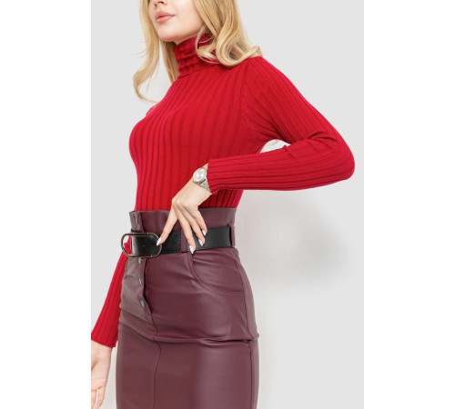 Гольф женский однотонный, цвет бордовый, 204R043.