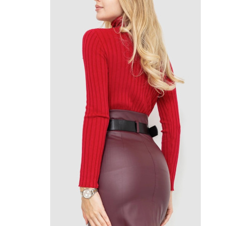 Гольф женский однотонный, цвет бордовый, 204R043.