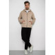 Кофта чоловіча на флісі з капюшоном, колір світло-бежевий, 238R58698