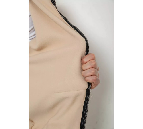 Кофта чоловіча на флісі з капюшоном, колір світло-бежевий, 238R58698