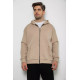Кофта чоловіча на флісі з капюшоном, колір світло-бежевий, 238R58698