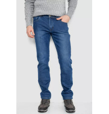 Джинси чоловічі на флісі, колір синій, 254R2408