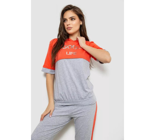 Піжама жіноча, колір сірий, 243R1488-008