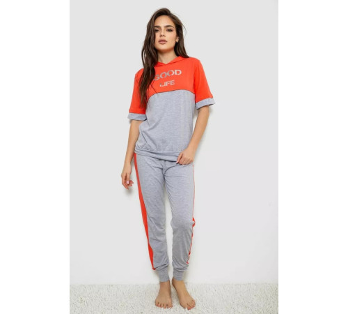 Піжама жіноча, колір сірий, 243R1488-008