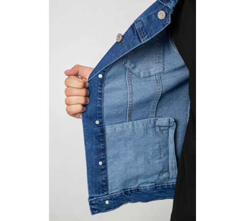 Куртка мужская джинсовая, цвет синий, 244RMA005