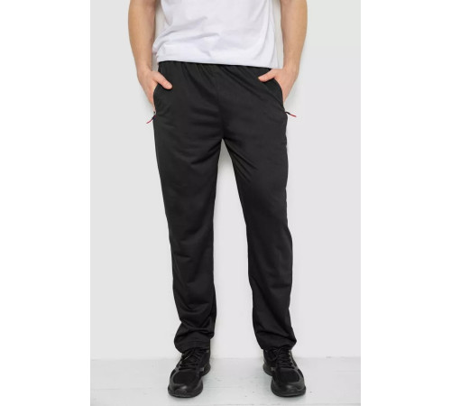 Спорт штани чоловічі, колір чорний, 244R41734