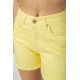 Шорти жіночі джинсові, колір жовтий, 182R1491