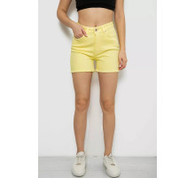 Шорти жіночі джинсові, колір жовтий, 182R1491
