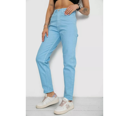 Джинси жіночі Mom's, колір блакитний, 182R1042